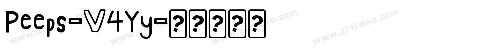 Peeps-V4Yy字体转换