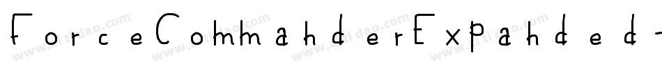 ForceCommanderExpanded-518qL字体转换