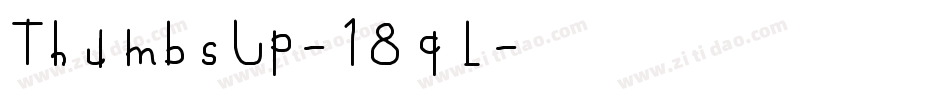 ThumbsUp-18qL字体转换