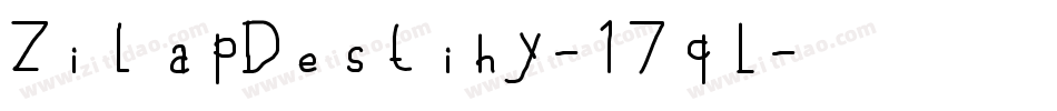 ZilapDestiny-17qL字体转换