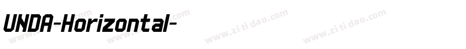 UNDA-Horizontal字体转换