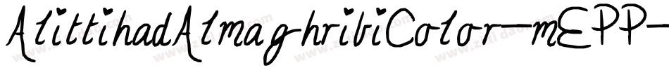 AlittihadAlmaghribiColor-mEPP字体转换