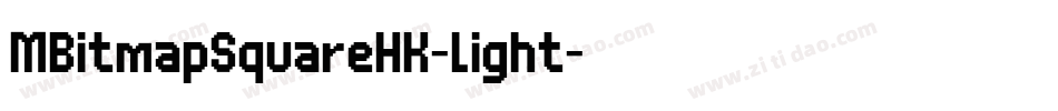 MBitmapSquareHK-Light字体转换