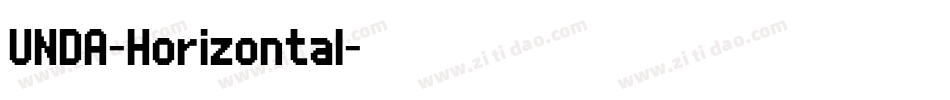 UNDA-Horizontal字体转换