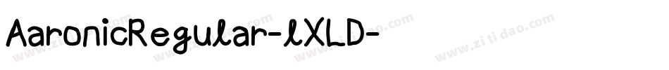 AaronicRegular-lXLD字体转换