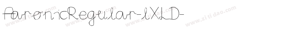 AaronicRegular-lXLD字体转换