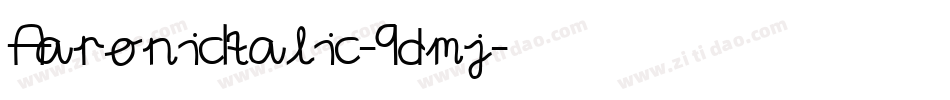 AaronicItalic-9dmj字体转换