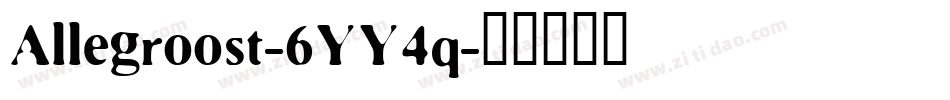 Allegroost-6YY4q字体转换