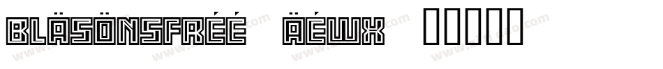 BlasonsFree-AEWx字体转换