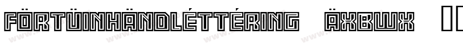FortuinHandlettering-axBWx字体转换 FortuinHandlettering-axBWx字体转换