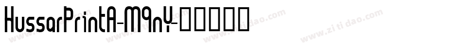HussarPrintA-M9nY字体转换