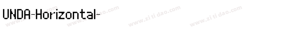 UNDA-Horizontal字体转换