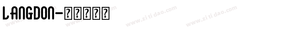 LANGDON字体转换
