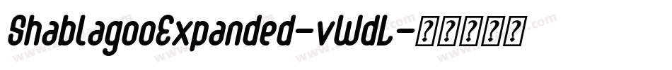 ShablagooExpanded-vWdL字体转换