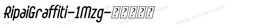 RipaiGraffiti-1Mzg字体转换