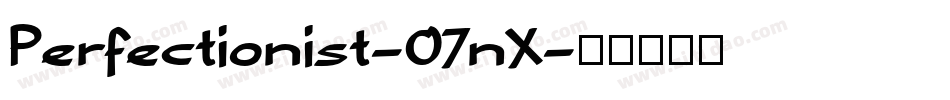 Perfectionist-07nX字体转换