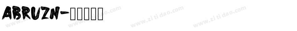 ABRUZN字体转换