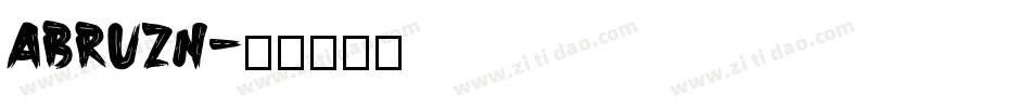 ABRUZN字体转换