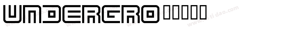 UNDERGRO字体转换