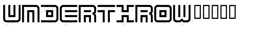 Underthrow字体转换