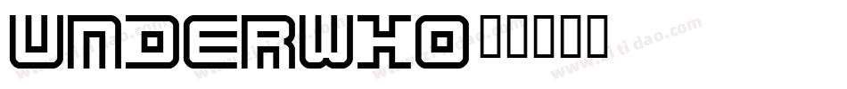 underwho字体转换