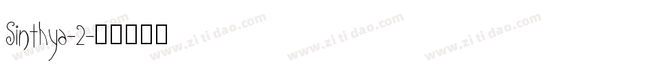 Sinthya-2字体转换