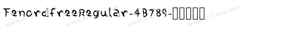 FenordfreeRegular-4B789字体转换