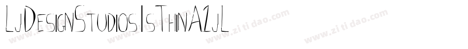 LjDesignStudiosIsThin-A1jL字体转换