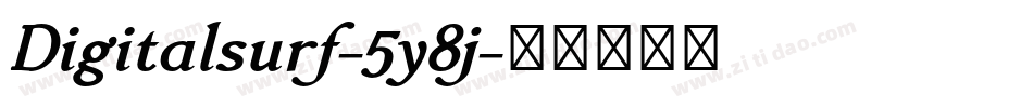 Digitalsurf-5y8j字体转换