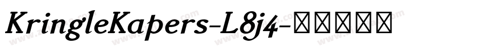 KringleKapers-L8j4字体转换