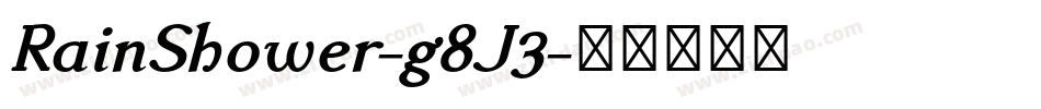 RainShower-g8J3字体转换