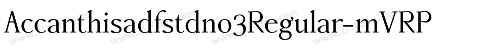 Accanthisadfstdno3Regular-mVRP字体转换