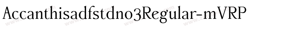 Accanthisadfstdno3Regular-mVRP字体转换