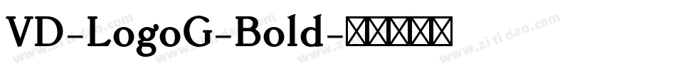 VD-LogoG-Bold字体转换