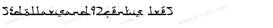 53DollarsAnd92Cents-lRE5字体转换