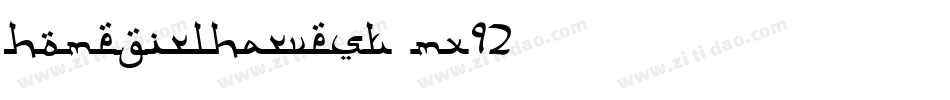 Homegirlharvest-mX92字体转换