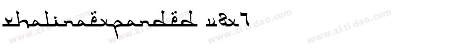 RhalinaExpanded-v8x7字体转换