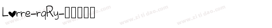 Lorre-rqRy字体转换