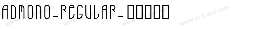 ADMONO-Regular字体转换