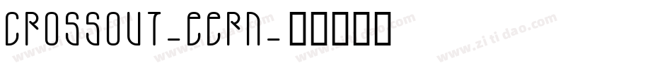 CrossOut-EERn字体转换