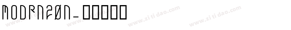 MODRN20N字体转换