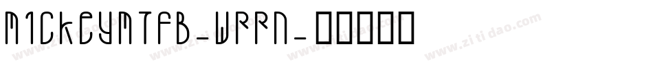 MickeyMTfb-wRRn字体转换