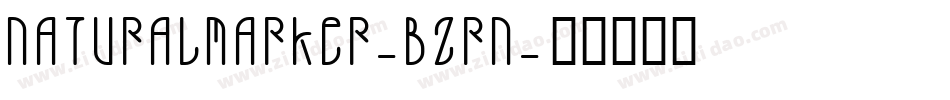 NaturalMarker-BZRn字体转换 NaturalMarker-BZRn字体转换