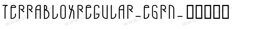 TerrabloxRegular-E6Rn字体转换