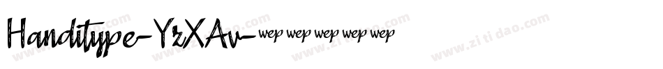 Handitype-YzXAv字体转换