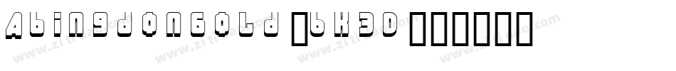 AbingdonBold-6K3D字体转换