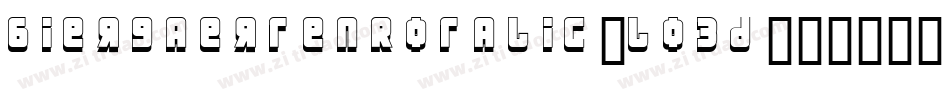 BiergaertenRotalic-lo3d字体转换