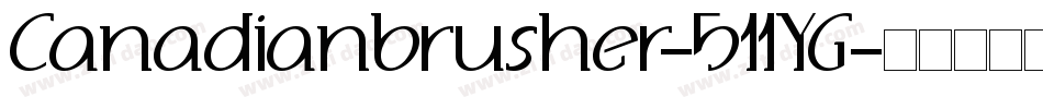 Canadianbrusher-511YG字体转换