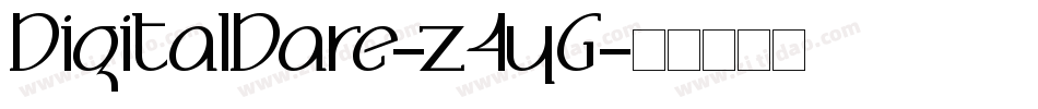 DigitalDare-z4yG字体转换