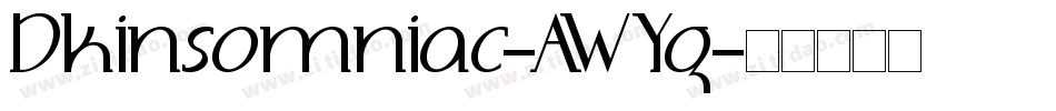Dkinsomniac-AWYg字体转换